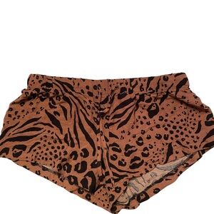 Hurley SZ Medium HC0104 Animal Print Animix Beach Short Coverup New With Tags